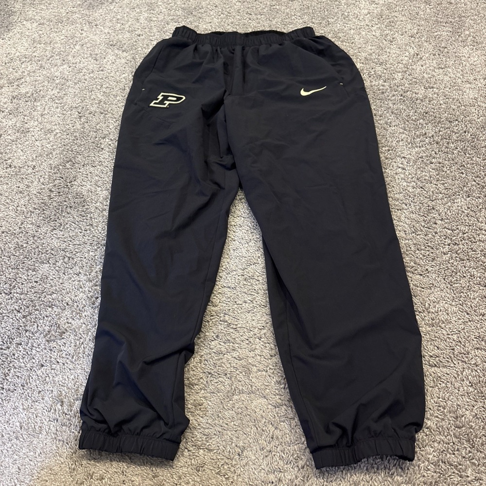 Nike On Field Purdue Boilermakers Athletic Jogger Pants Mens Large L Black Gold